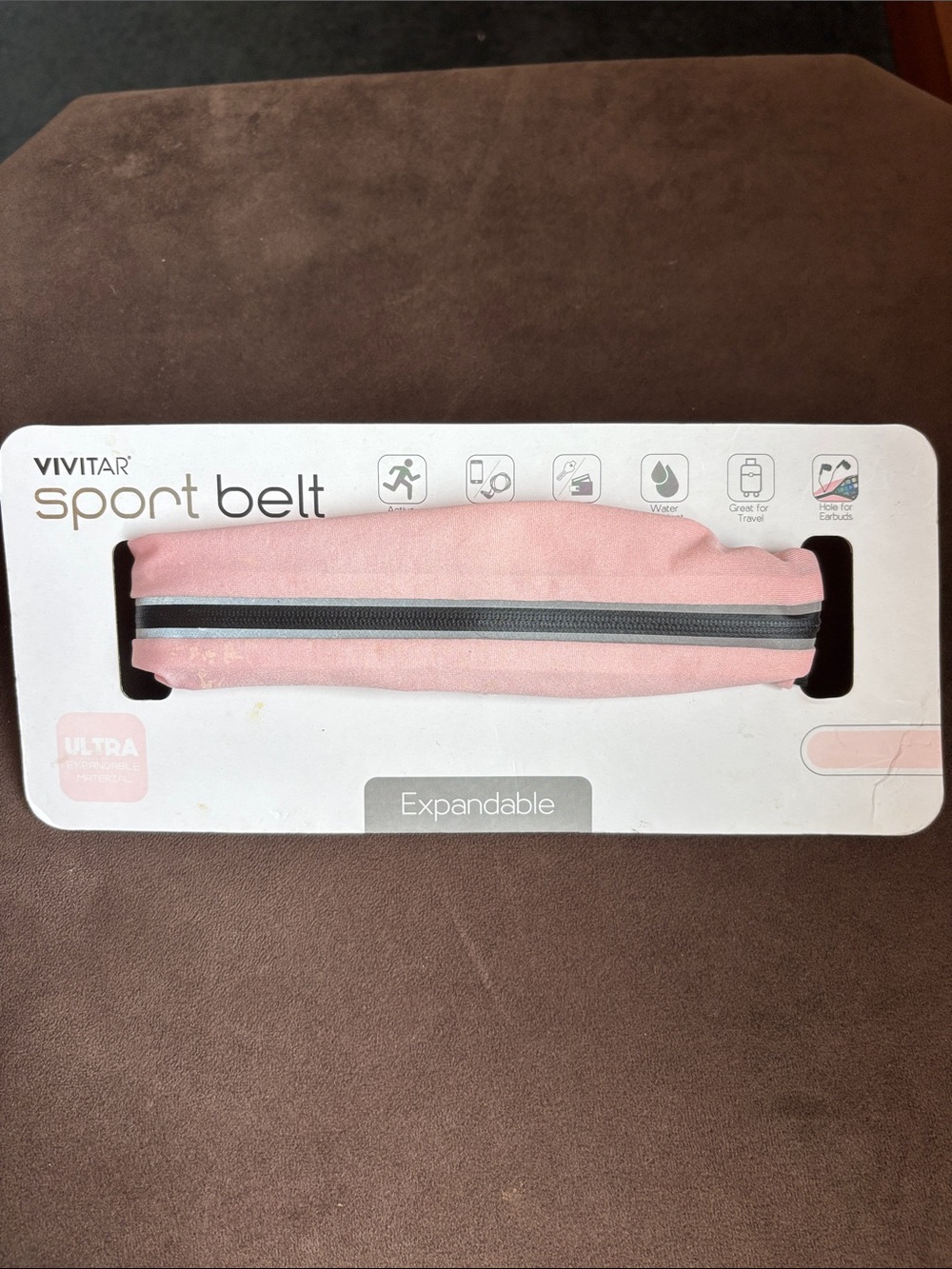 VIVITAR Pink Sport Belt with Reflective Stripe